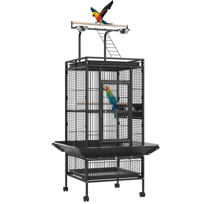 Advwin Large Bird Cage Pet Cage Metal Cage Aviary Parrot Budgie 153cm