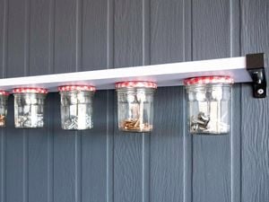 DIY Advice Image - How to make a hanging jar shed organiser . Elvis and Personal SharePoints blob storage upload.