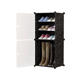 SOGA 1 Tier Shoe Rack White