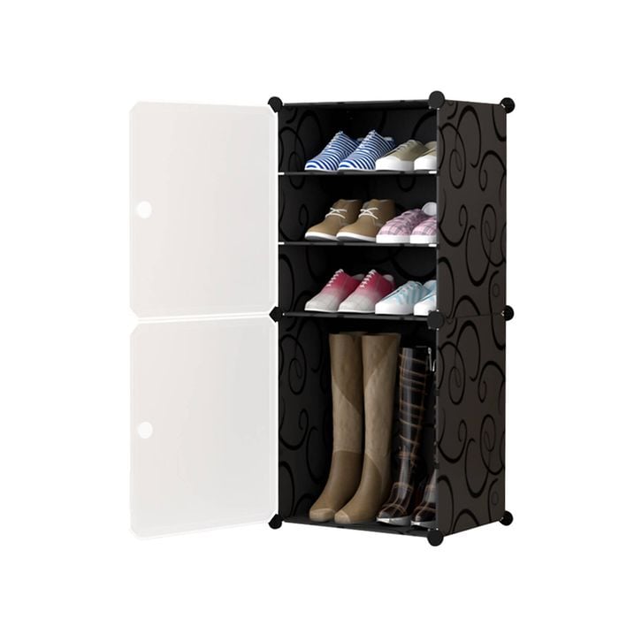 SOGA 1 Tier Shoe Rack White