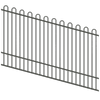 ProtectorAl 1201-2400W x 1200H Woodland Grey Loop Top Pool Fence Panel Raked Up to 15º