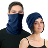 Seamless Tube Bandana Head Scarf Face Cover Mask Gaiter Ski Snow in Navy - Navy | One Size | Face Mask