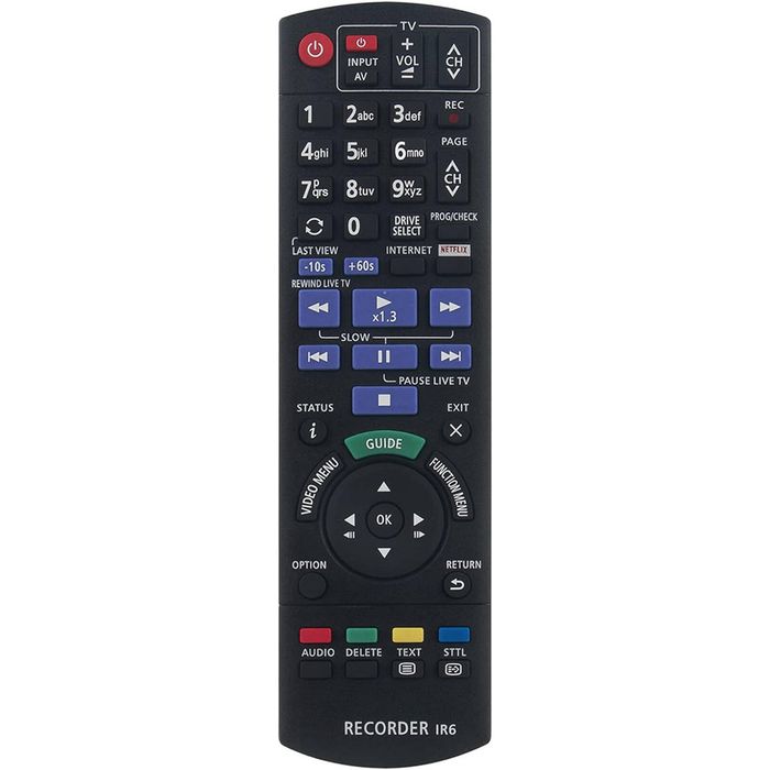 For PANASONIC DMRHWT260 DMRPWT560 DMR-HWT260GN DMR-PWT560GN DMRUBT1 Blue Ray DVD Recorder Player Remote Control