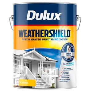 Dulux 10L Vivid White Gloss Weathershield Exterior Paint