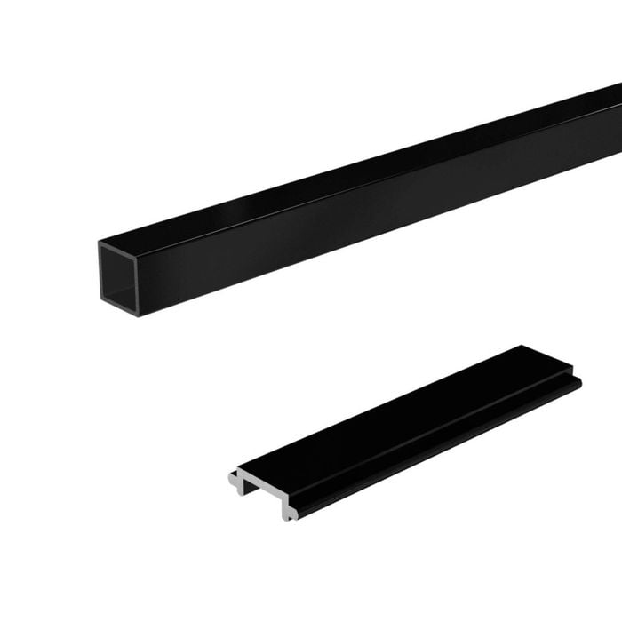 PEAK Aluminium Balustrade 1800mm Black Standard Baluster And Spacer Kit