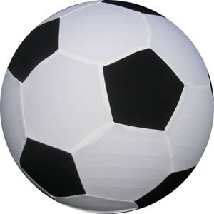 1.8m Black And White Dual Layered Heavy Duty Soccer Ball ( 6 Foot Diameter )