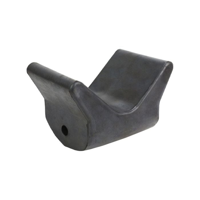 Sunrise 4.5" Rubber V Block 12mm Bore 120mm Base Black - Vbr412