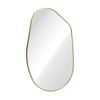 Oikiture Irregular Wall Mirror Hanging Gold