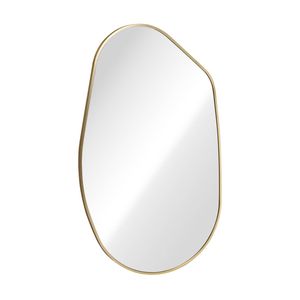 Oikiture Irregular Wall Mirror Hanging Gold