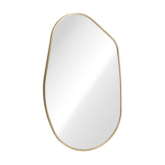 Oikiture Irregular Wall Mirror Hanging Gold
