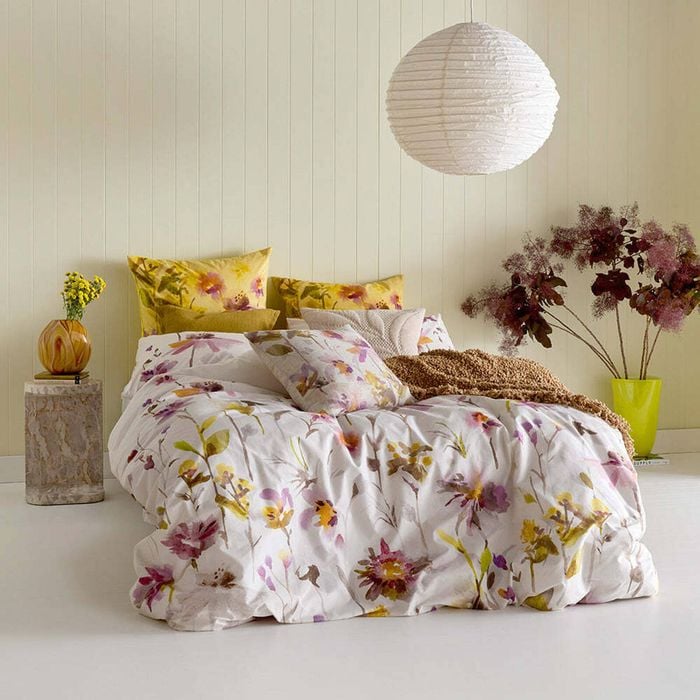 Kas Australia Eve Queen Bed Quilt Cover Set w/ 2x Pillowcases Multicoloured