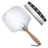 Anygleam 35.5x30.5cm Pizza Cutter And Shovel With Foldable Wooden Handle Bakeware Kitchen Tools No Oxidation