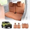 Rear Seat Covers for Suzuki Jimny 3-Door 2018-Onwards Khaki Premium Vintage PU Leather Interior