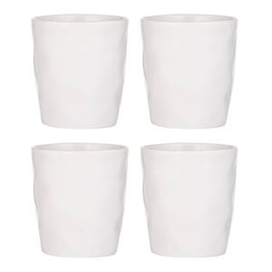 4PK Ladelle Halo Porcelain 9cm/350ml Tumbler - Snow