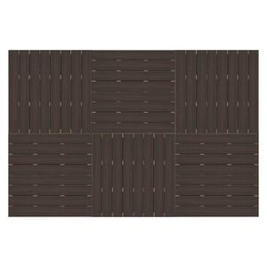 Good Times Decking 110 - 150mm High 2288 x 3432mm Estate Brown Ekodeck 6 Module Kit