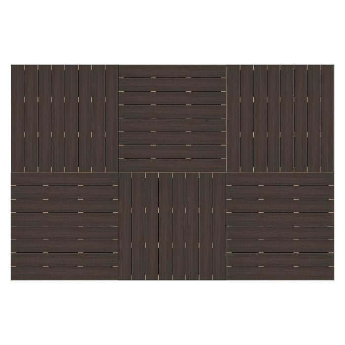 Good Times Decking 110 - 150mm High 2288 x 3432mm Estate Brown Ekodeck 6 Module Kit