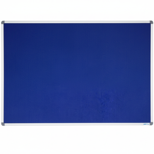 Corporate Felt Pinboard Aluminium Frame 1200x900mm Blue