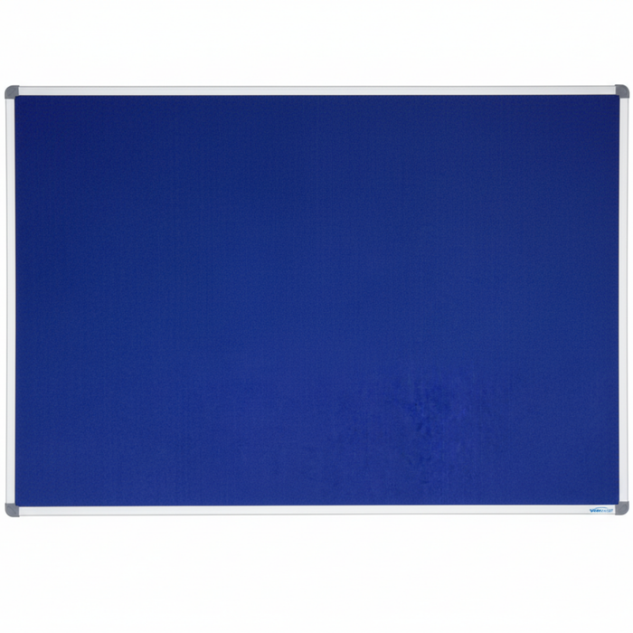 Corporate Felt Pinboard Aluminium Frame 1200x900mm Blue