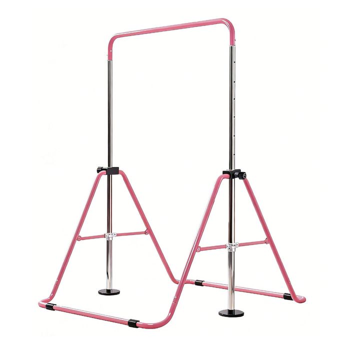 Kids Gymnastics Bar Indoor Junior Training Horizontal Monkey Bars 88-130cm Height Adjustable