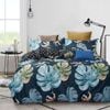 Fabric Fantastic Leaves Super King Size Quilt/doona/duvet Cover Set