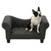Charlie's Luxe Dog Sofa Charcoal 72 x 41 x 33cm