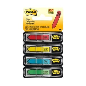 Post-it Arrow Flag Assorted (96pk) (Bright Colours)