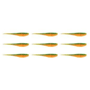 3x 3PK 7In Rapala Crush City The Jerk Soft Plastic Minnow Lures - Rockmelon