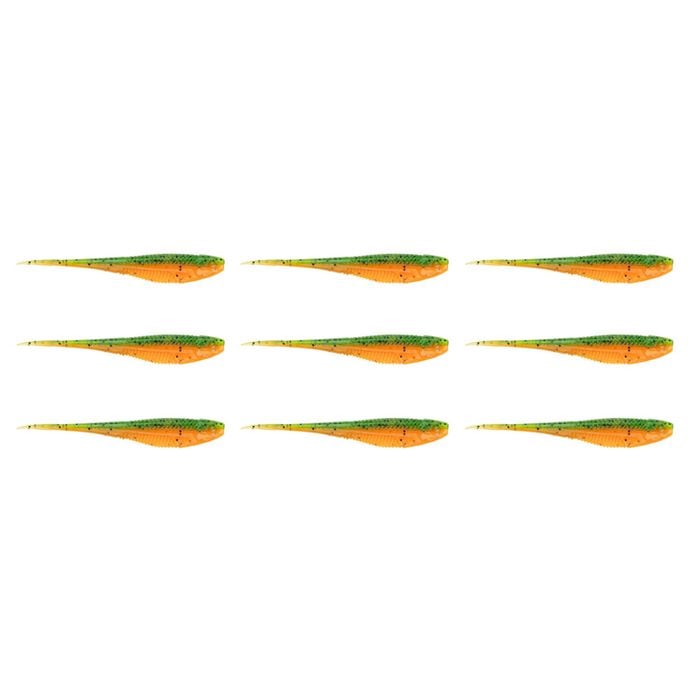 3x 3PK 7In Rapala Crush City The Jerk Soft Plastic Minnow Lures - Rockmelon