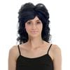 RETRO WIG Curly Long Hair Disco Punk Rock Party Costume 60s 70s 22425 Black