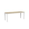 Olg Axis Table 4 Leg White Frame New Oak Smooth Top L2100mm X W900mm