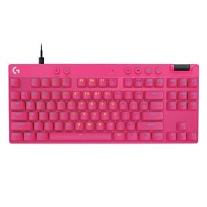 Logitech G PRO X TKL RAPID Gaming Keyboard (Magnetic Switches) (Magenta)