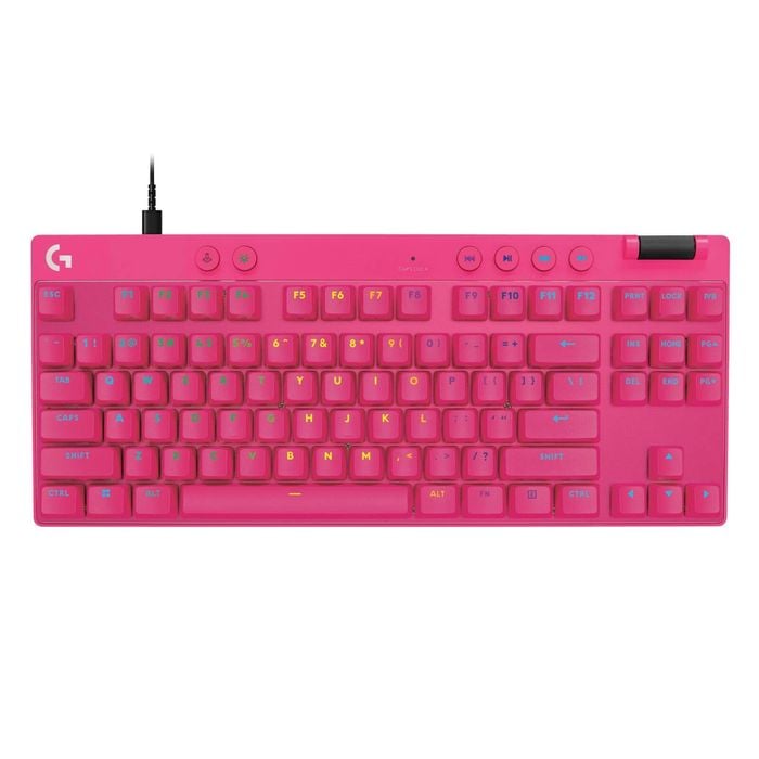 Logitech G PRO X TKL RAPID Gaming Keyboard (Magnetic Switches) (Magenta)