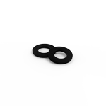 ZENITH M10 Hot Dipped Galvanised Black Flat Round Washers