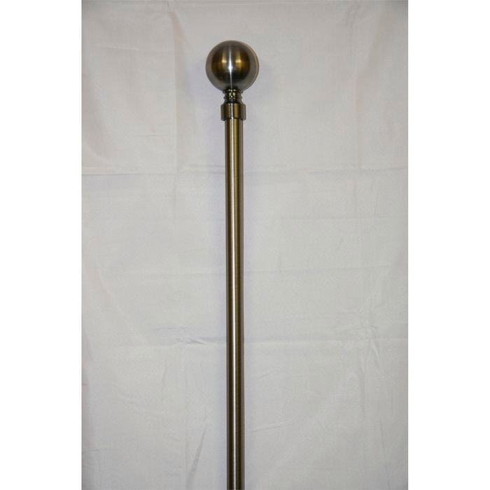 Windoware Curtain Rod Set 19/22mm x 175-320cm Pewter