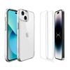 Icoverlover For Iphone 15 Plus Case + 2 Glass Screen Protectors Clear