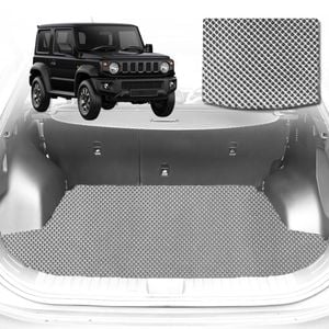 6D Diamond Car Boot Mat for Suzuki Jimny Manual2018-Current-Cargo Mat-Grey-Outback GT