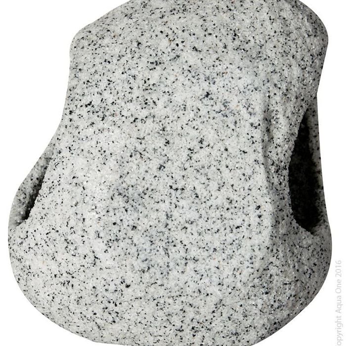 Aqua One Round Granite Cave Ornament - Jumbo (37054)