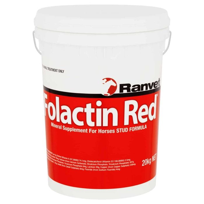 Ranvet Folactin Horses Stud Formula Mineral Supplement Red 20kg
