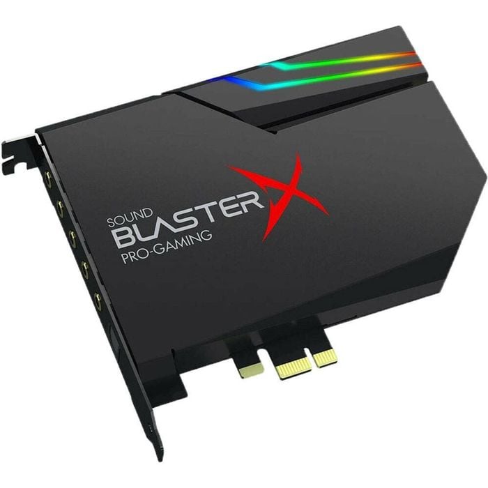 Creative SoundBlaster AE-5Plus PCIe Gaming DAC Soundcard Black - Creative Labs Sound BlasterX AE-5 Plus | Plug-In Card | 128 mm