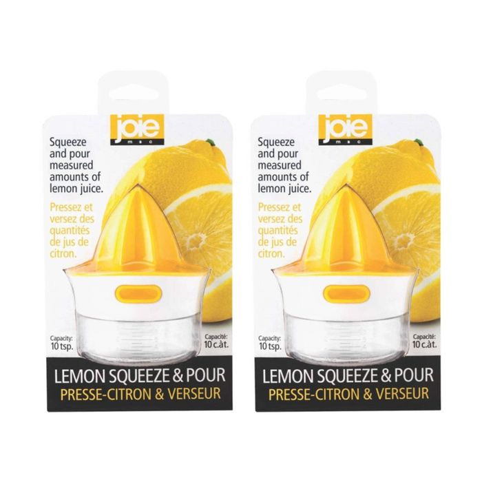 2x Joie Lemon Squeeze & Pour Juicer Kitchen Tool 8.1x7.6x10cm