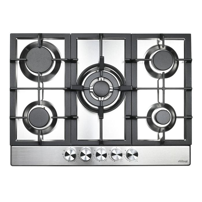Mistral 70cm Stainless Steel 5 Burner Gas Cooktop