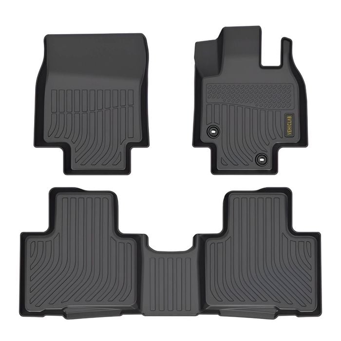 Vehiclab Toyota Kluger GX/GXL/Grande- 2021+ -2 Rows - 3D/5D All Weather Moulded Car Floor Mats