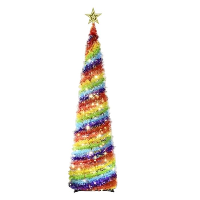 Lifebay Rainbow Pop-Up Christmas Tree