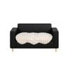 SOGA Two-seater White Faux Fur Throw Blanket 90x160cm Polyester