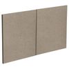 Kaboodle 1000mm Raw Board Modern Fridge Cabinet Doors - 2 Pack