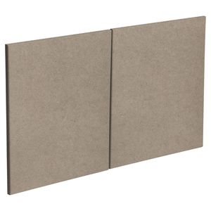 Kaboodle 1000mm Raw Board Modern Fridge Cabinet Doors - 2 Pack