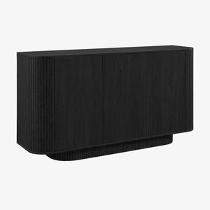 Yves Buffet Sideboard Storage Cabinet 3 Doors Black