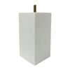 Adoored 73 x 73 x 150mm White Square Pine Furniture Leg