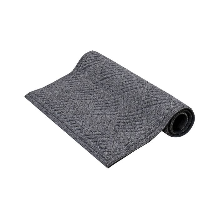 Trekka 150 x 90cm Charcoal Master Scraper Crosshatch Mat