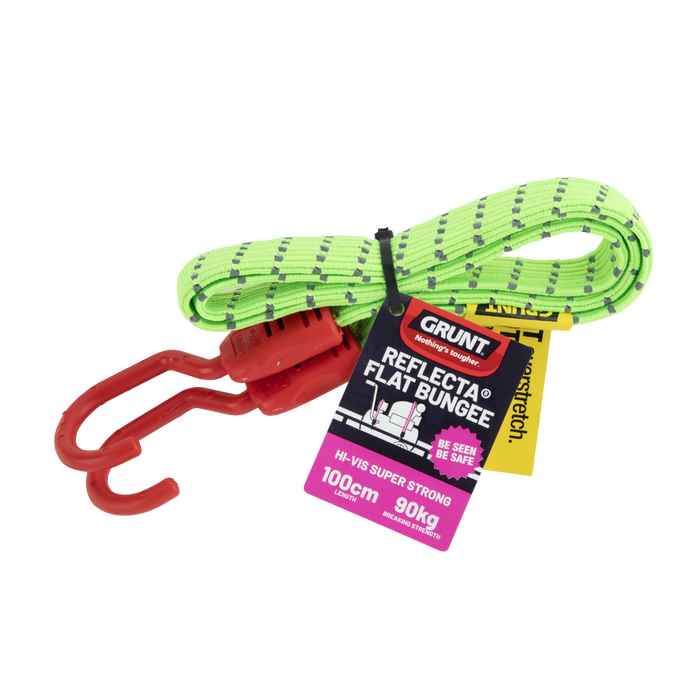 GRUNT 1m Reflecta Flat Bungee Strap